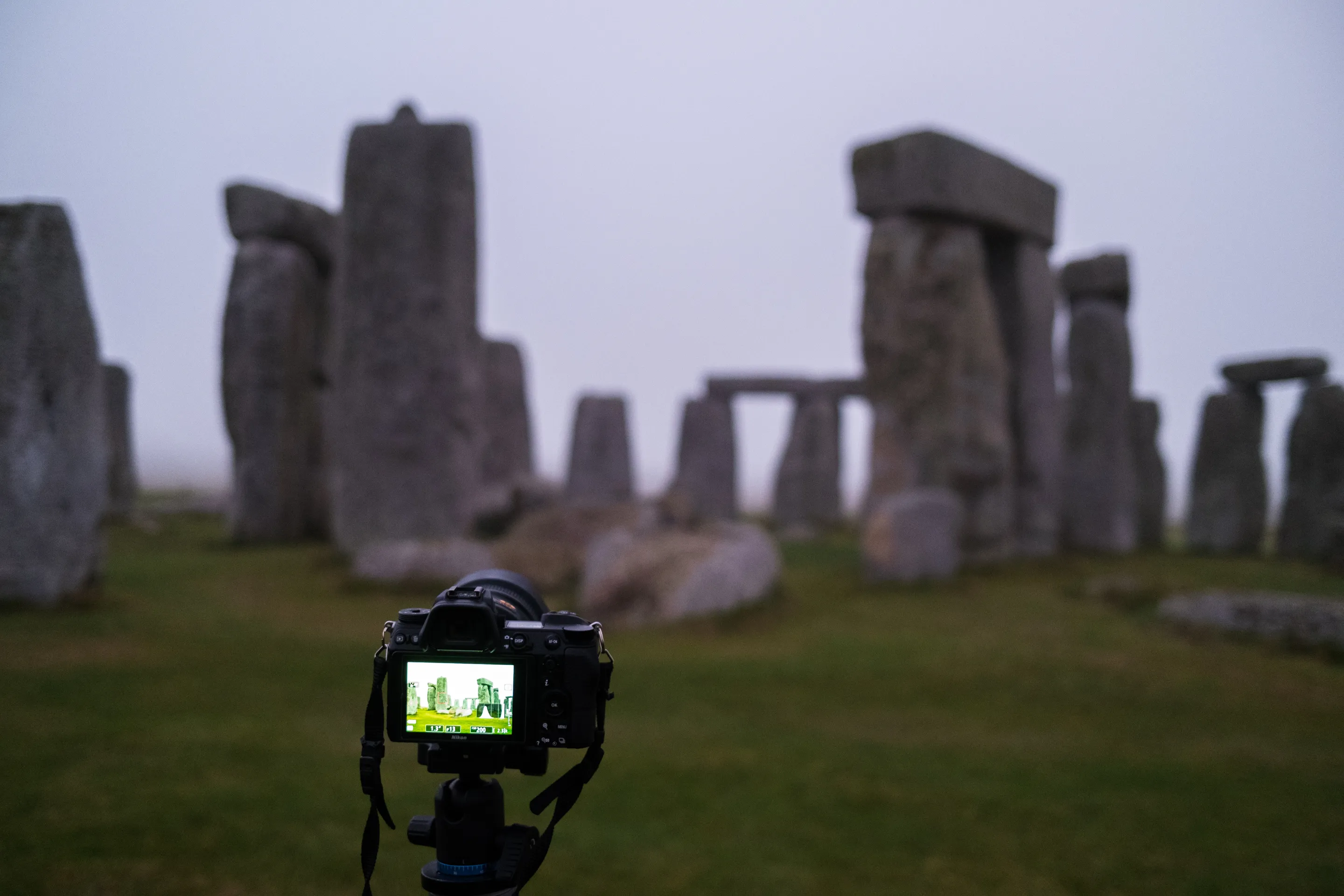 Drone capture of Stonehenge from above