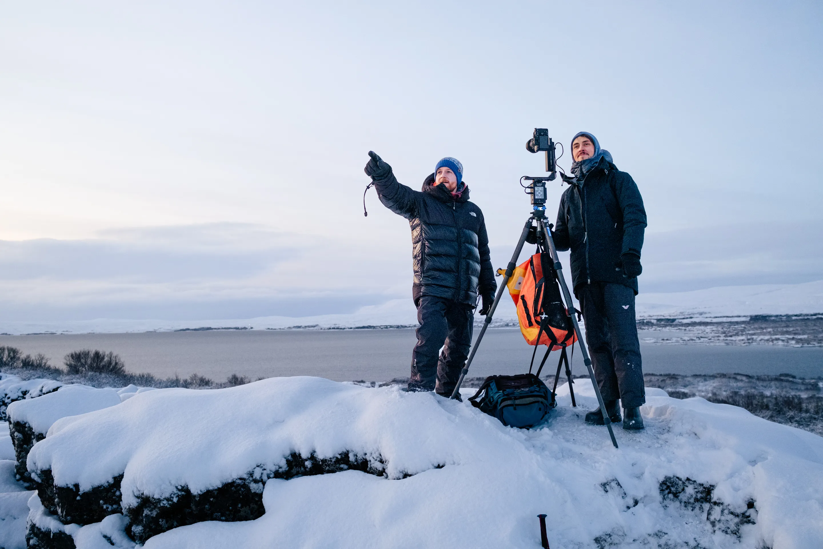 On location at Thingvellir National Park during the 3D capture expedition