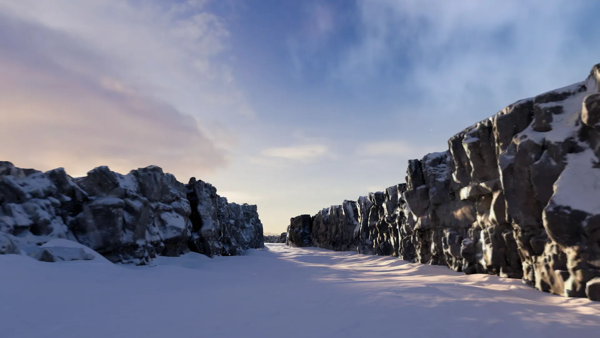 The Thingvellir experience rendered on Apple Vision Pro