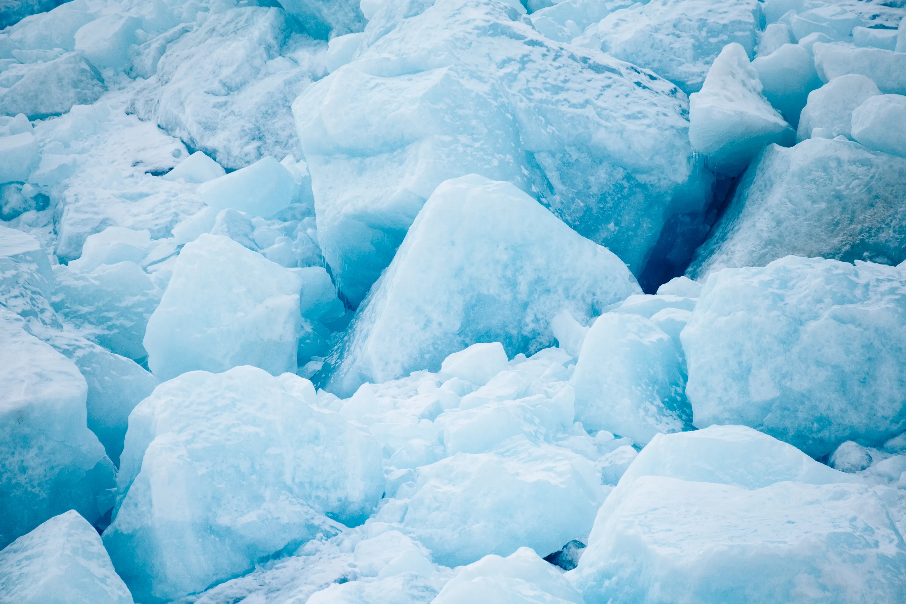 Drone footage of retreating glacier in Scandinavia